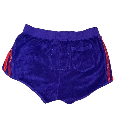 Aviator Nation Purple Rainbow Stripe Terry Dolphin Shorts Women Small - Picture 7 of 10